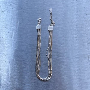 Sterling Silver Multi strand (6) Fashion Bracelet Adjustable To 8.5” - Picture 1 of 8