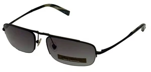 Occhiali da sole uomo John Varvatos metallo nero rettangolari aviatore senza montatura V100 - Foto 1 di 13