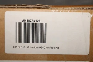 HP AH387A HP BL8X0C I2 ITANIUM 9340 (1.6GHZ/4-CORE 20MB/185W) PROCESSOR KIT - Picture 1 of 3