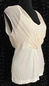 Banana Republic White Camisole Top Size Medium Petite - Picture 1 of 7