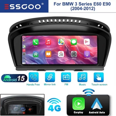 8.8" 4G Car Stereo For BMW 5 series E60-E64 E90 Apple Carplay Head Unit GPS BT - Image 1 of 4