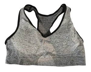 Wirefree gepolsterter Stretch grau Sport BH - Neu - 6XL - Bild 1 von 2