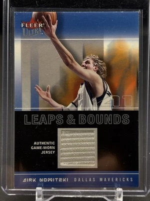 2003-04 Ultra Dirk Nowitzki #LB-DN Leaps and Bounds Game Used Relic Mavericks - Image 1 of 2