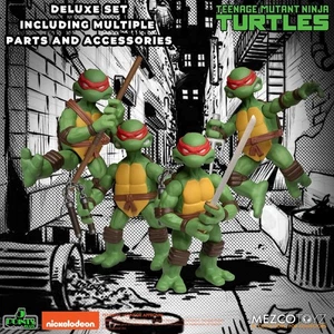 Teenage Mutant Ninja Turtles 5 Points: TEENAGE MUTANT NINJA TURTLES Deluxe Set - - Foto 1 di 16