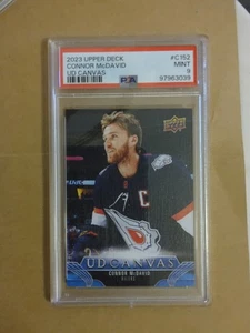 2023 UPPER DECK CONNOR MCDAVID CANVAS#C152 PSA9 - Picture 1 of 2