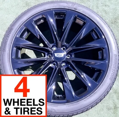 24 inch Wheels Tires Cadillac Escalade Platinum Sport OEM Factory Spec 84934745 - Image 1 of 4