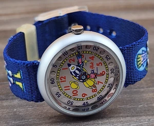 Orologio Vintage 1992 Swatch Flik Flak Swiss Made Cassa Alluminio - Astronave/Robot - Foto 1 di 9