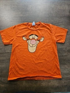 Disney Winnie The Pooh Tigger Center Graphic Tee T-Shirt Orange Youth Small 7/8 - Picture 1 of 4