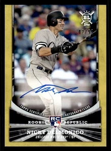 2018 Topps Big League Rookie Republic Autographs Gold Nicky Delmonico RRND 42/99 - Bild 1 von 2