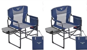 (x2) Sunnyfeel strapazierfähiger faltbarer Outdoor Stuhl stabil tragbar Camping mit Tisch - Bild 1 von 6