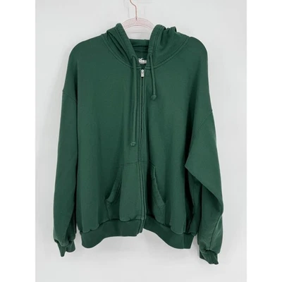 Hollister Para Hombres Verde Cremallera Sudadera con Capucha Sudadera Talla XXL Foto 1 de 4
