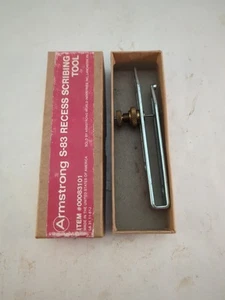 Vintage Armstrong Recess Scribing Tool S-83 for Vinyl Flooring 5" Original Box - Picture 1 of 4