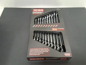 Juego de llaves combinadas de trinquete métrico ICON (10 piezas) WRM-10 64841 - NUEVO - Imagen 1 de 6