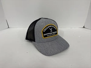 Yellowstone Dutton Ranch Wrangler Snapback Hat Gray and Black, New - Picture 1 of 12
