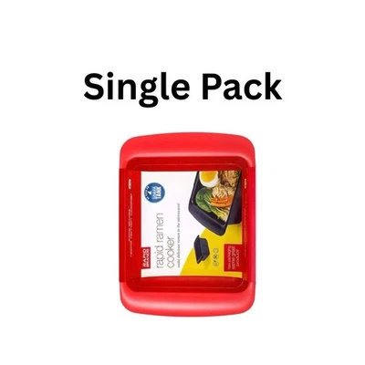 Rapid Ramen Cooker Microwave Ramen 3 Minutes BPA Free Dishwasher Safe Red