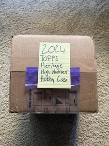 2024 Topps Heritage High Number Sealed 12 Box Hobby CASE In Hand Ready to Ship! - Picture 1 of 3