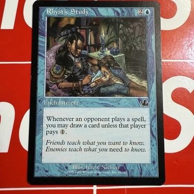 Rhystic Study 45/143 - Common - NM - MTG: The List Reprints  - English - Image 1 of 2