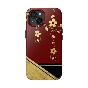 Grandma Core Tough Phone Case | Red & Gold Passionflower | Apple Iphone Galaxy - Picture 1 of 107