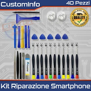 Tool Kit 40 in 1 Kit Smontaggio Riparazione Cellulari Smartphone e Tablet - Imagen 1 de 5