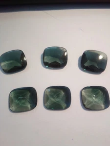 6 einzelne synthetische Steine oval facet turmalin ca. 17,5 x 15,5 mm clean or - Bild 1 von 1