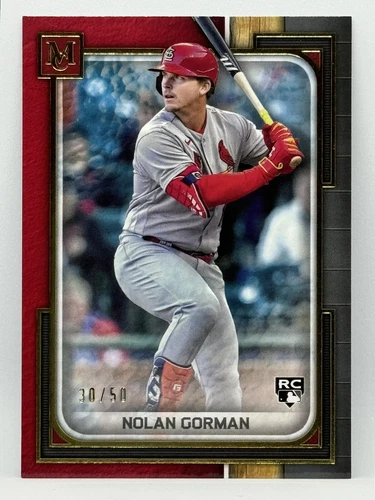 2023 Topps Museum Collection - Ruby #93 🔥Nolan Gorman🔥(RC) #30/50 STLCardinals