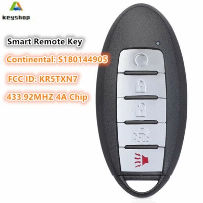 for Nissan Pathfinder Murano 2019 - 2021 Smart Key Remote Fob S180144905 KR5TXN7 Foto 1 de 4