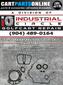 EZ-GO RXV / TXT Kawasaki 400C Gasket Kit w Seals & LocTite for Side Cover Bolts - Picture 1 of 6