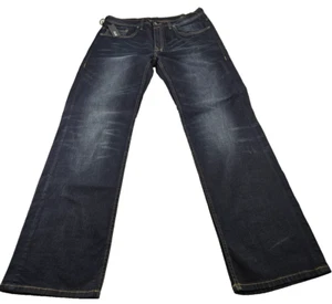 Buffalo David Bitton Travis-X Men 34x34 Blue Relaxed Stretch NWT MSRP $125 - Picture 1 of 18