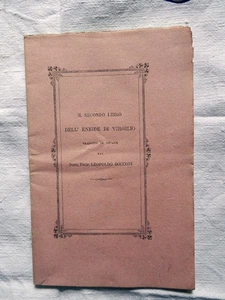 Il Secondo Libro Dell'Eneide Di Virgilio Bocconi Lucca 1893 Libro Antico - Foto 1 di 1