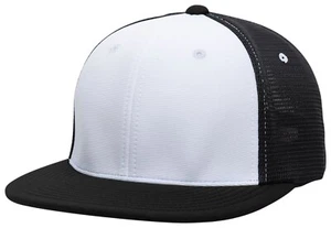 Pacific Headwear Cap Premium M2 Performance Trucker Size XS Black/White - Picture 1 of 3