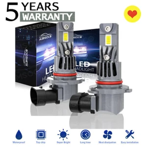2x 9012 HIR2 LED Headlights Bulbs Conversion Kits 12000K White Hi-Low Beam Bulb - Picture 1 of 12