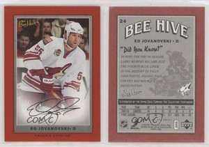 2006-07 Upper Deck Bee Hive Red Facsimile Signatures Ed Jovanovski #24