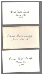 (3) BUTCH SUTCLIFFE INDEX CARD SIGNED 1938 BOSTON BEES PSA/DNA CERTIFY 1915-1994 - Picture 1 of 2