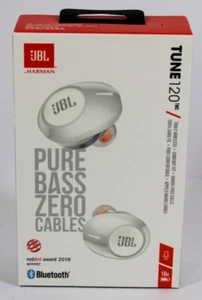Auriculares intrauditivos JBL Harman Tune T120 TWS True Wireless - Auriculares blancos nuevos. - Imagen 1 de 4