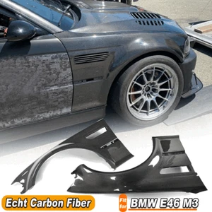 Für BMW E46 M3 1998-2005 Carbon Side Blades Seitenteile Side Door Fender Vent - Bild 1 von 11