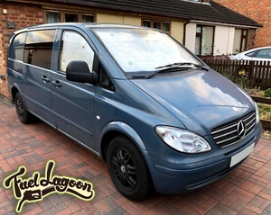 Deluxe Mercedes Vito Camper Van 8 Piece Thermal Window Screen Blinds W639 LWB - Picture 1 of 9