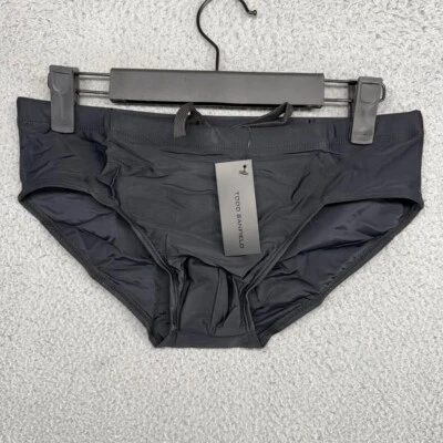 Todd Sanfield Swim Brief men's Small Black Onyx Sand Micro Ultradeep FR5500 NEW - Image 1 of 4