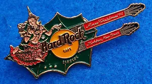 GUITARRA BANGKOK 1994 NAVIDAD TAILANDESA DORADA BAILARINA BAILARINA Hard Rock Café PIN - Imagen 1 de 1