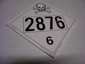 50 Posten Gift/Giftig 2876 6 Schild Plakat Selbstklebende Etiketten 10 3/4" - Bild 1 von 3