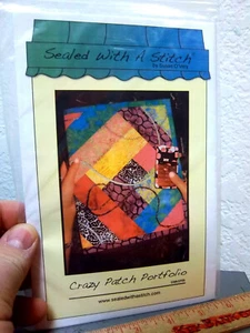 Kit de patrones Crazy Patch Portfolio, sellado con una puntada, patrón fresco, SWASP05 - Imagen 1 de 2