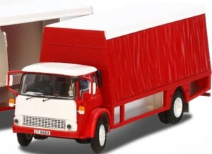 Camion Bedford in scala 1:76 (telaio rosso/specchio bianco) CT9563 - Foto 1 di 1