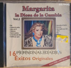 MARGARITA LA DIOSA DE LA CUMBIA - PERSONALIDADES 16 EXITOS  VOL. 2 (2016 CD) - Picture 1 of 3