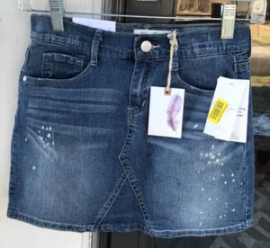 Girl's Jessica Simpson sz 10 Distressed Blue Denim Skirt $40 New C - Picture 1 of 7