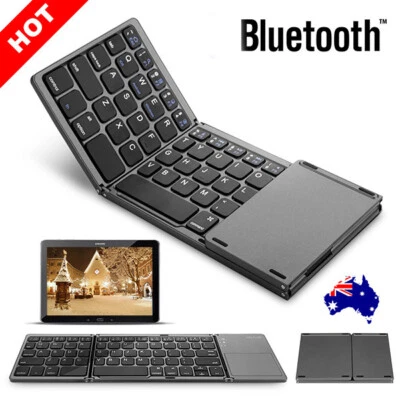 Mini Slim Bluetooth Wireless Keyboard Touchpad for iPad iPhone Android Windows - image 1 of 4