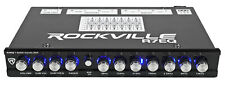 Rockville R7Eq 1/2 Din 7 Band Car Audio Equalizer Eq w/ Front, Rear + Sub Output
