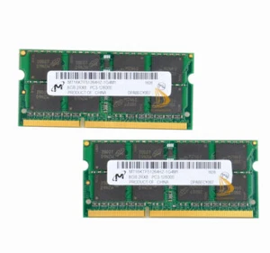 Micron 2x 8GB 2RX8 DDR3 1600MHz PC3-12800S 204PIN SODIMM Laptop Memory RAM &2PC - Picture 1 of 6