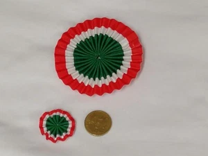 BELLISSIME COCCARDE TRICOLORE ITALIANO PER FESTE 2 GIUGNO 1946 CELEBRAZIONI 2018 - Foto 1 di 1