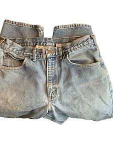 Jeans Carhartt Relaxed Fit gamba dritta blu uomo 34x30 leggere macchie - Foto 1 di 7