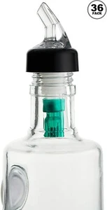 36 Pack - 0.5 oz (15 mL) Measured Liquor Bottle Pourers | Barware Essential - Picture 1 of 4