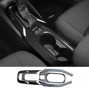 For Toyota Corolla 2020-2021 Gear Panel Water Cup Holder Cover Carbon Fiber Trim - Picture 1 of 10